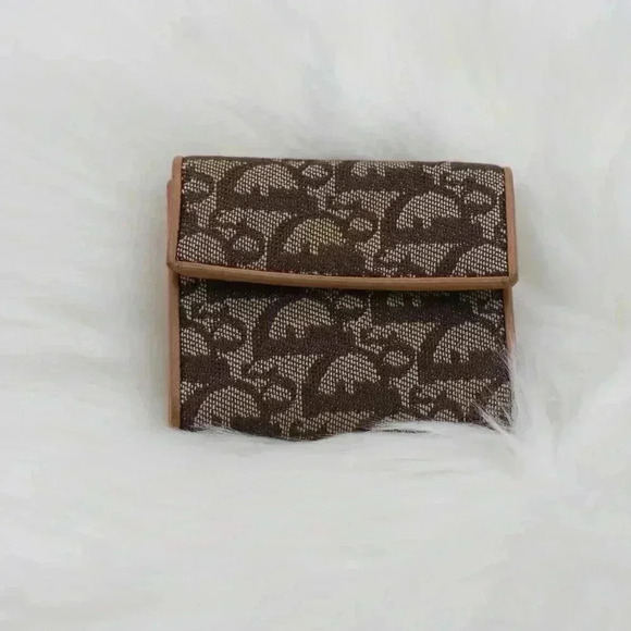 Christian Dior Brown Canvas Trotter Purse Wallet - Picture 4 of 12